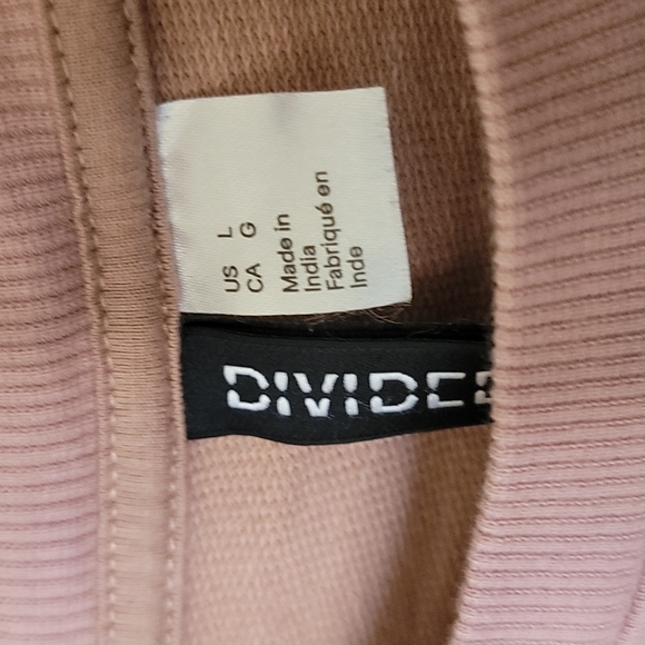 H&M Soft Girl Casual Divided Chevron Colorblock Sweater Large - Picture 2 of 6